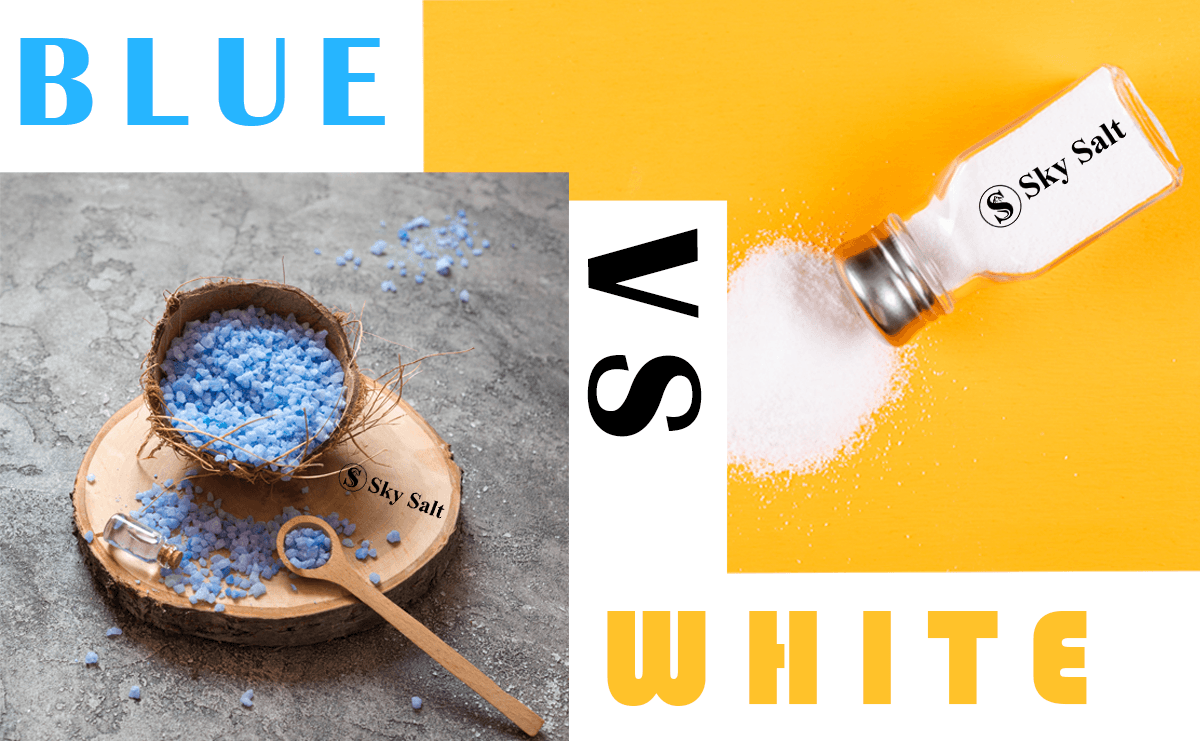 Persian Blue Salt vs. White Table Salt